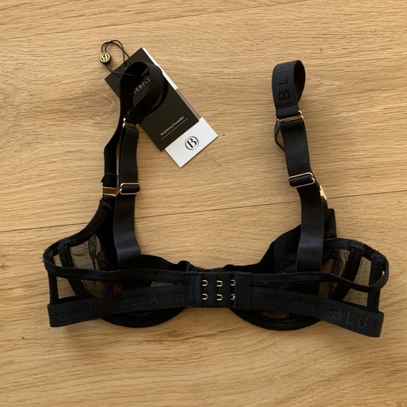 BLUEBELLA Lilia Mesh Wired Bra | Black | 30B - Picture 3 of 5